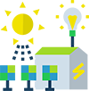 Solar energy icon