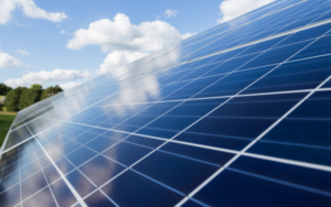 Solar panels on a sydney roof